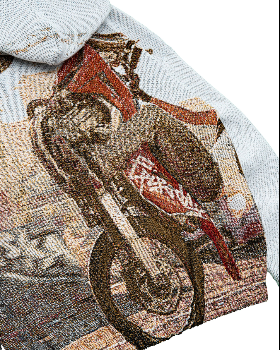 Motorcycle Tapestry Hoodie